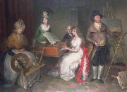 Thomas Jones Thomas Jones and his Family by Francesco Renaldi oil painting reproduction